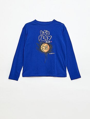 Camiseta estampada de manga larga