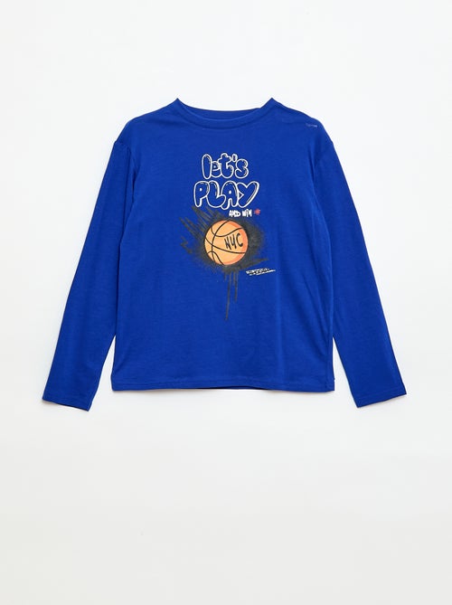 Camiseta estampada de manga larga - Kiabi