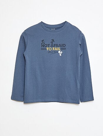 Camiseta estampada de manga larga