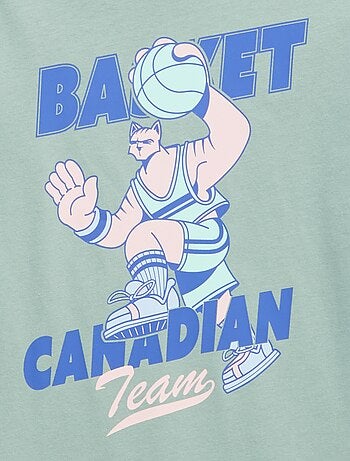 Camiseta estampada de manga larga
