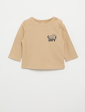 Camiseta estampada de manga larga