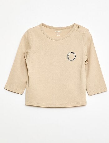 Camiseta estampada de manga larga