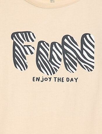 Camiseta estampada de manga larga