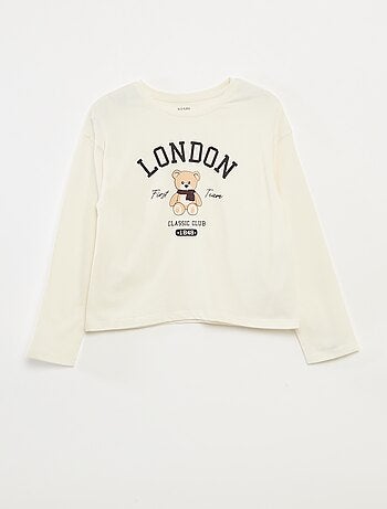 Camiseta estampada de manga larga