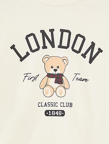 Camiseta estampada de manga larga