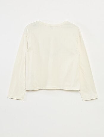 Camiseta estampada de manga larga