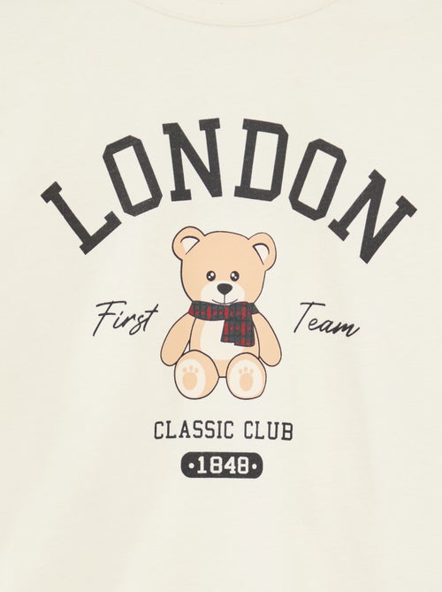 Camiseta estampada de manga larga - Kiabi