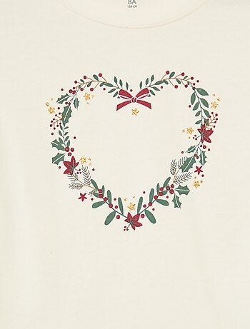 Camiseta estampada de manga larga