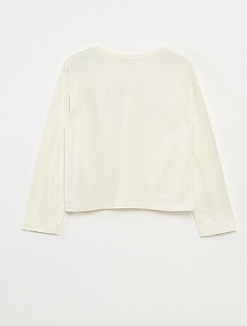 Camiseta estampada de manga larga