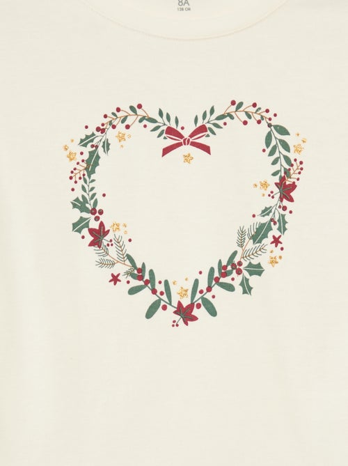 Camiseta estampada de manga larga - Kiabi