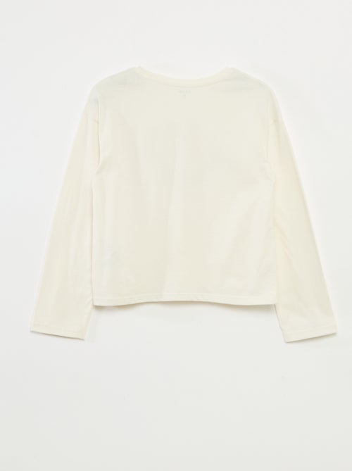 Camiseta estampada de manga larga - Kiabi