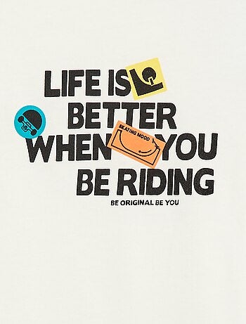 Camiseta estampada de manga larga