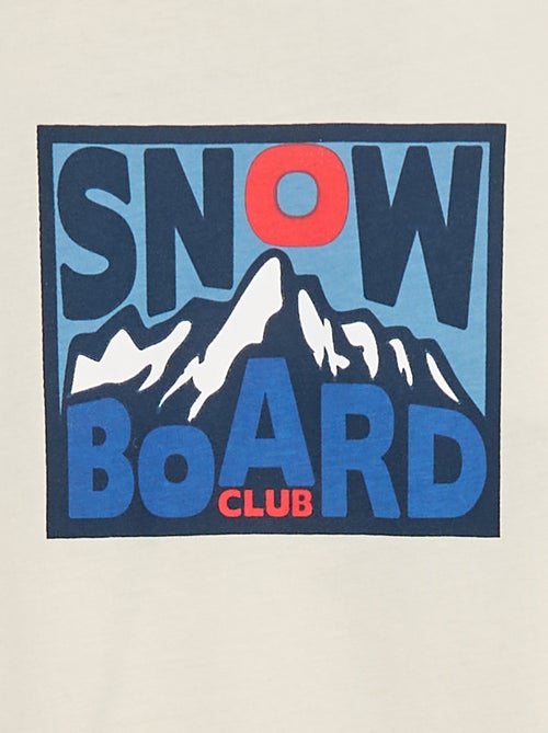 Camiseta estampada de manga larga - Kiabi