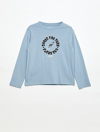 Camiseta estampada de manga larga