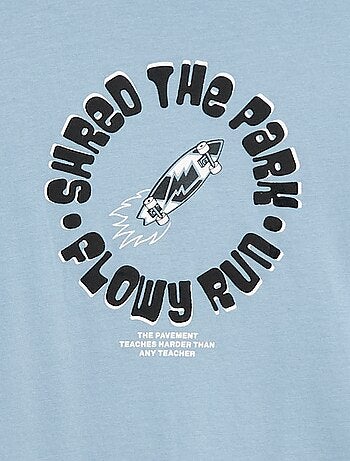 Camiseta estampada de manga larga