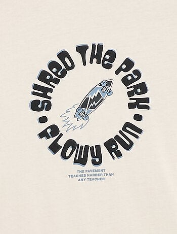 Camiseta estampada de manga larga