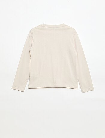 Camiseta estampada de manga larga