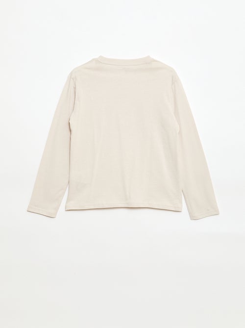 Camiseta estampada de manga larga - Kiabi