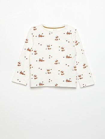 Camiseta estampada de manga larga