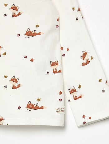 Camiseta estampada de manga larga