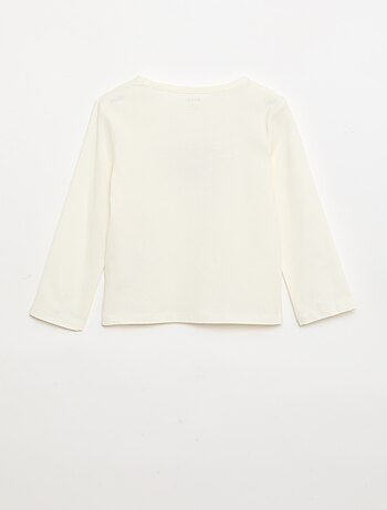 Camiseta estampada de manga larga