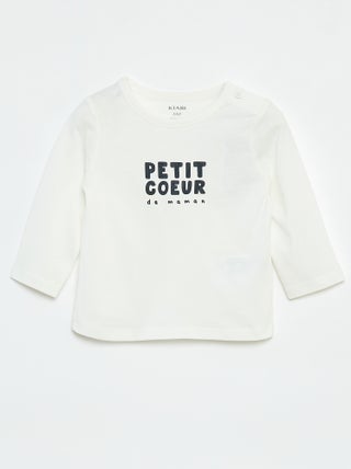 Camiseta estampada de manga larga