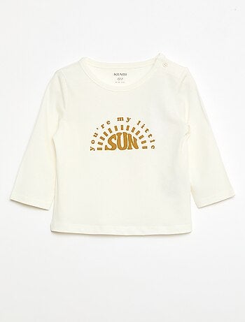 Camiseta estampada de manga larga