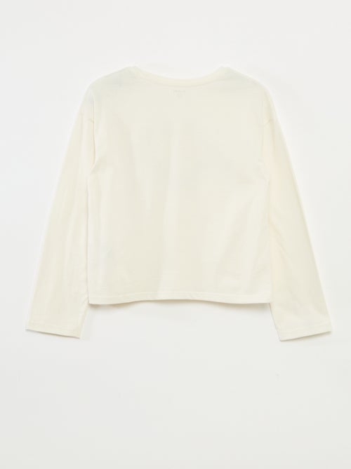 Camiseta estampada de manga larga - Kiabi