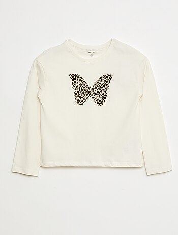 Camiseta estampada de manga larga