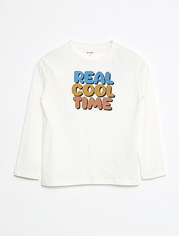 Camiseta estampada de manga larga