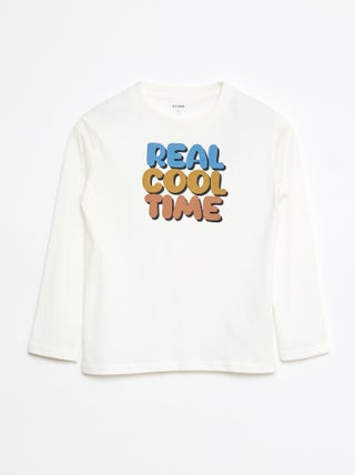 Camiseta estampada de manga larga