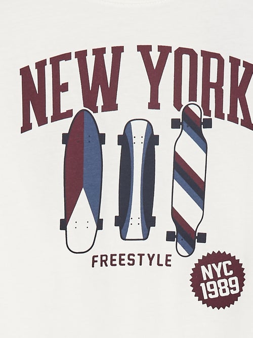 Camiseta estampada de manga larga - Kiabi