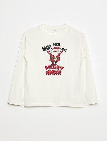 Camiseta estampada de manga larga