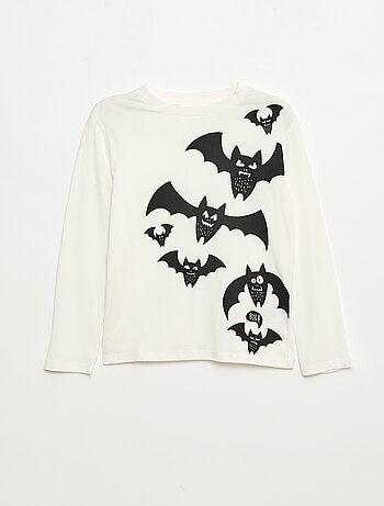 Camiseta estampada de manga larga