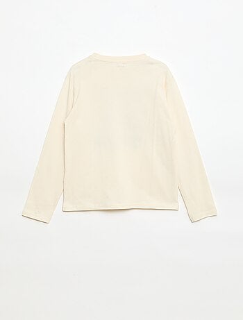 Camiseta estampada de manga larga