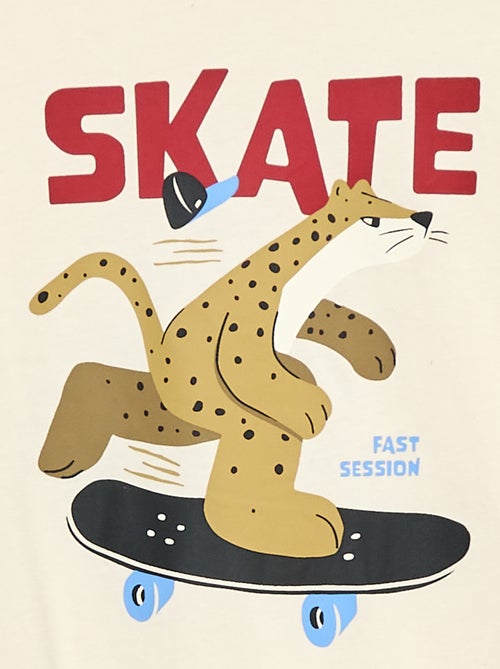 Camiseta estampada de manga larga - Kiabi