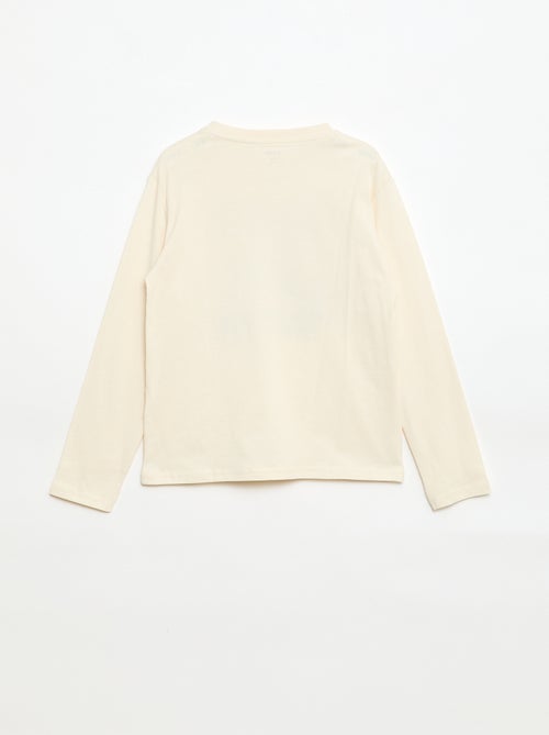 Camiseta estampada de manga larga - Kiabi