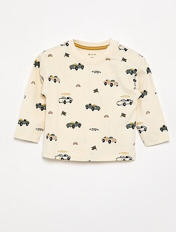 Camiseta estampada de manga larga