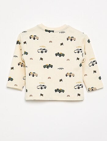 Camiseta estampada de manga larga
