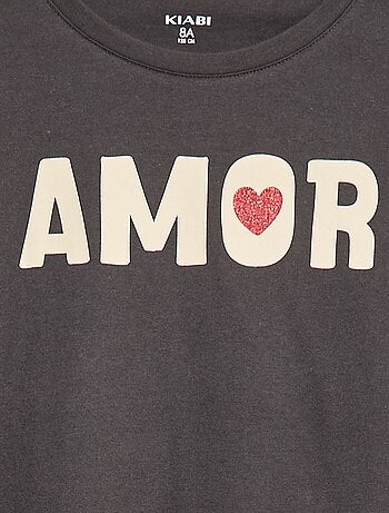 Camiseta estampada de manga larga