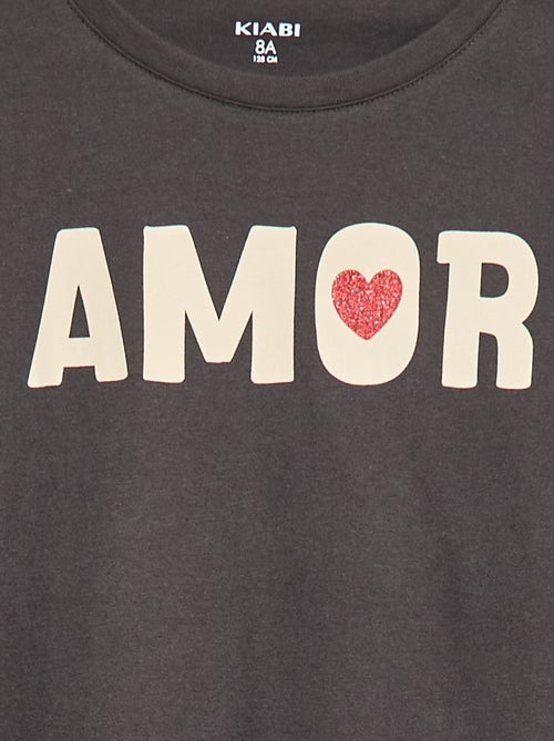 Camiseta estampada de manga larga - Kiabi