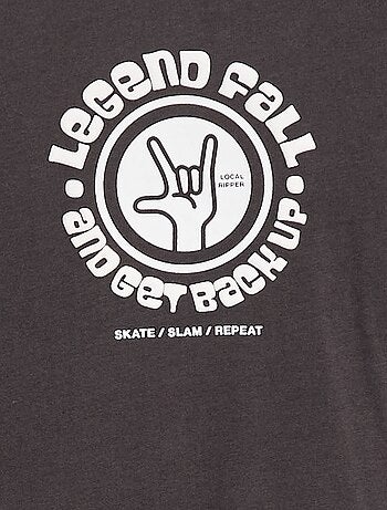 Camiseta estampada de manga larga