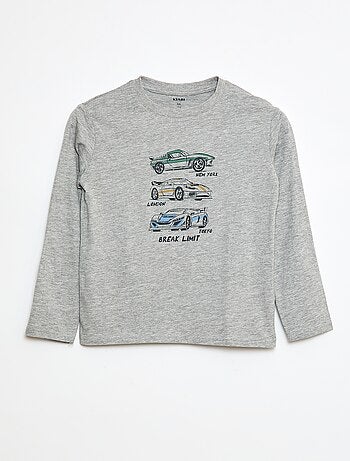 Camiseta estampada de manga larga