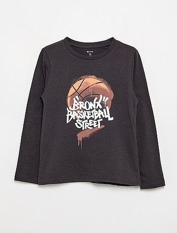 Camiseta estampada de manga larga