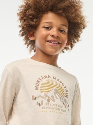 Camiseta estampada de manga larga