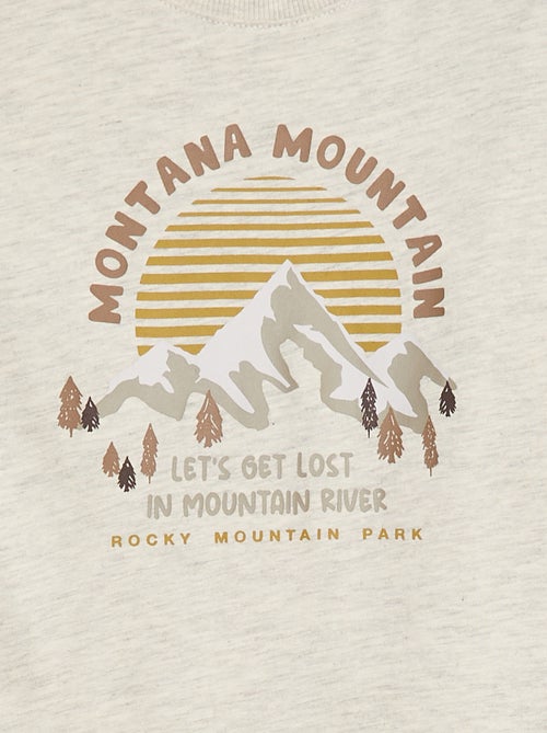 Camiseta estampada de manga larga - Kiabi