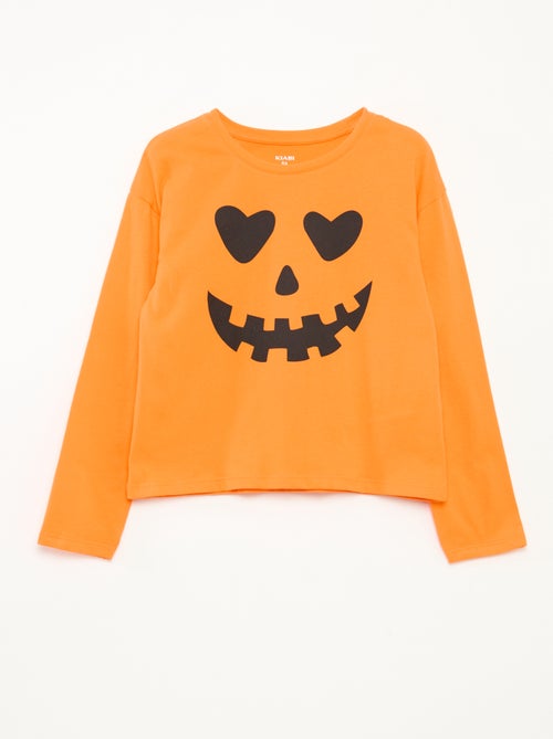 Camiseta estampada de manga larga - Kiabi