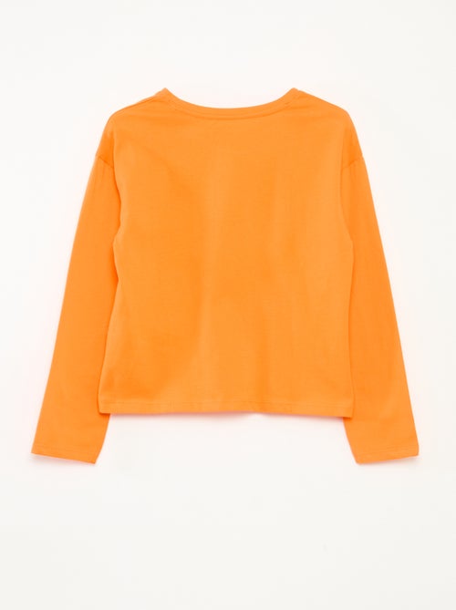 Camiseta estampada de manga larga - Kiabi