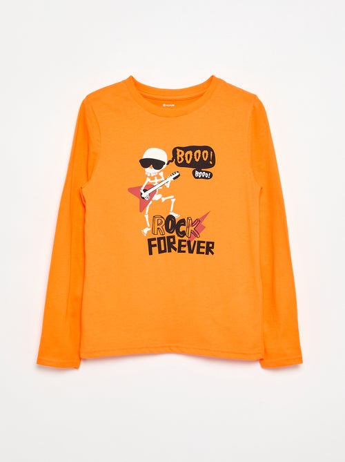 Camiseta estampada de manga larga - Kiabi