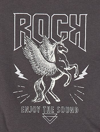 Camiseta estampada de manga larga